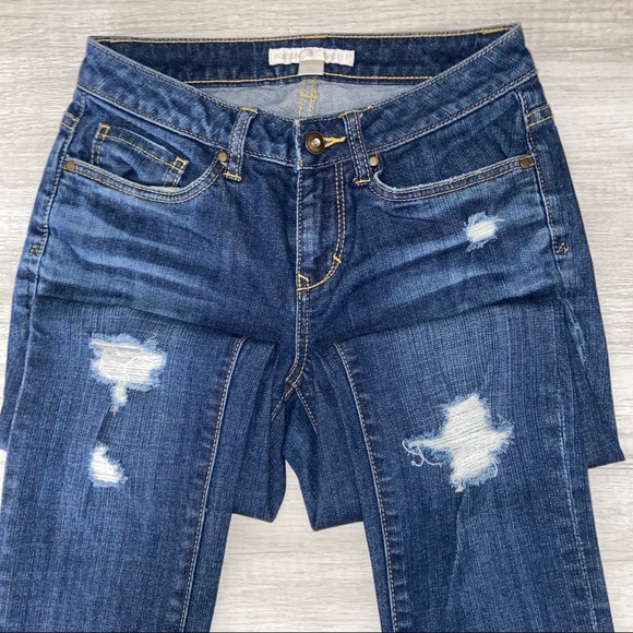 Boston Proper Ripped Boyfriend Skinny Jeans - Picture 4 of 8